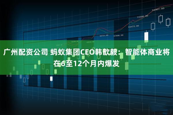 广州配资公司 蚂蚁集团CEO韩歆毅：智能体商业将在6至12个月内爆发